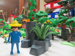 jardinier playmobil et son jardin